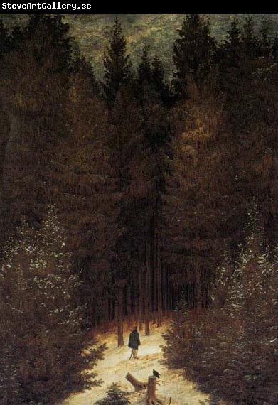 Caspar David Friedrich ) The Chasseur in the Forest